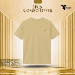 COMBO OFFER MENS SOLID T-SHIRT (100% COTTON) - Image 3